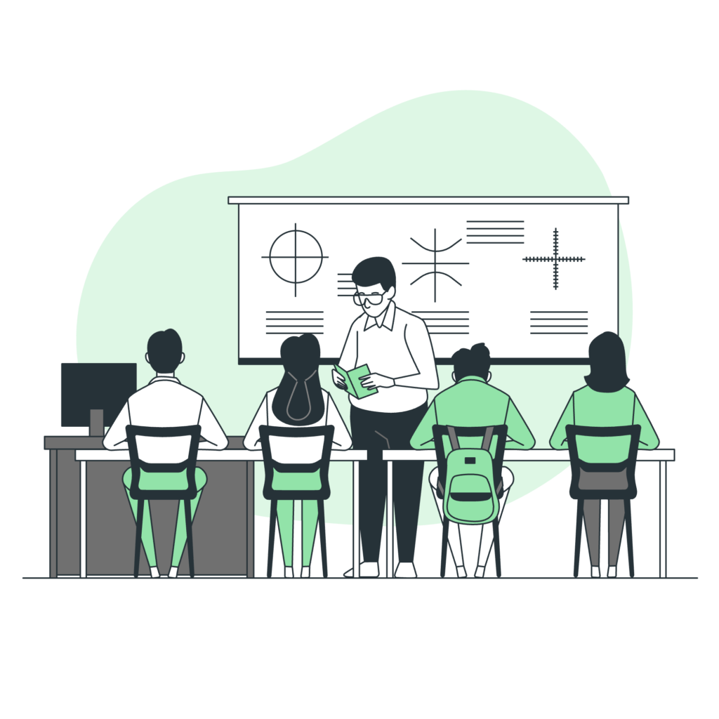 勉強する高校生